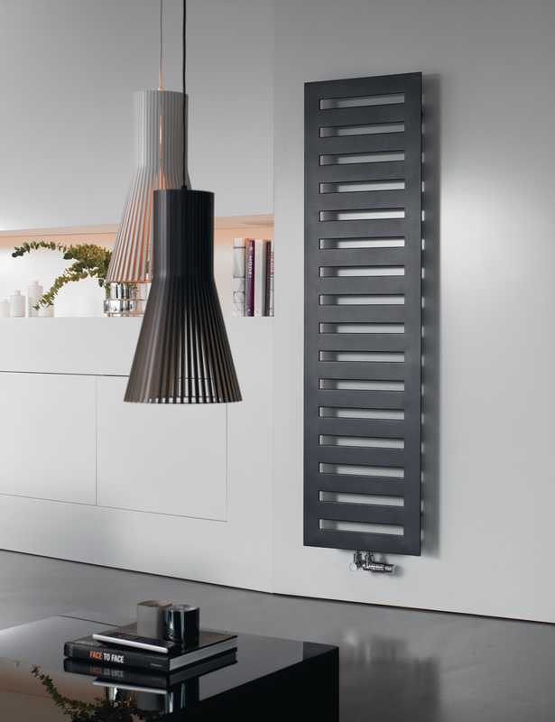 Zehnder Metropolitan Vertical Designer Radiator 1800mm x 490mm Volcanic