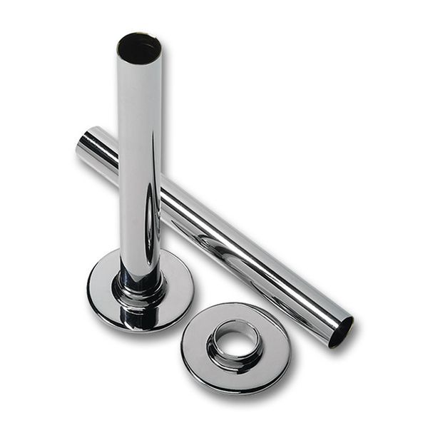 Reina Chrome Pipe Kit (200mm) Radiators.co.uk