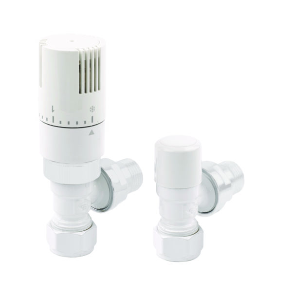 Wallace and Squires Finchley Angled 15mm TRV White