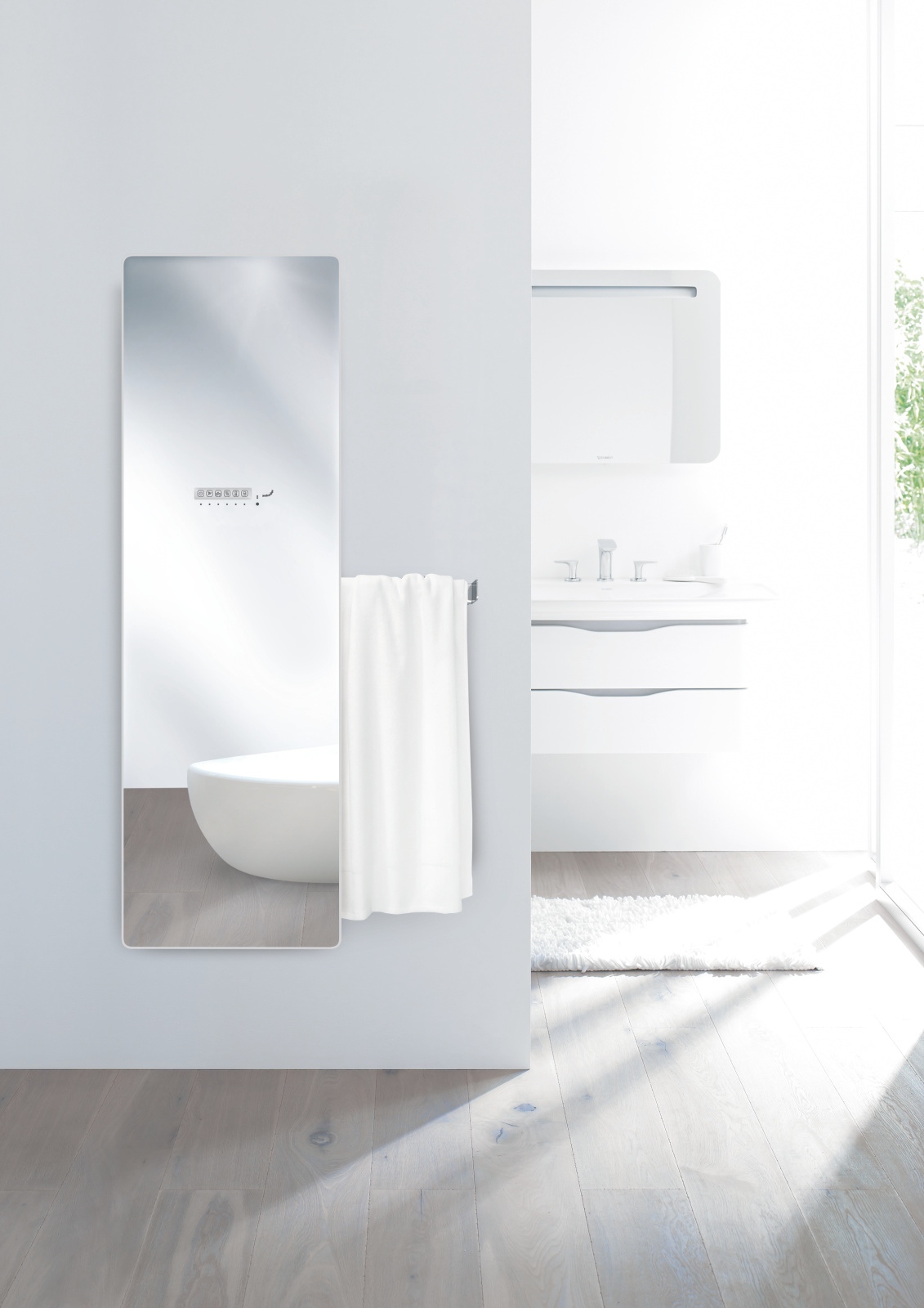 Mirror towel radiator cheap