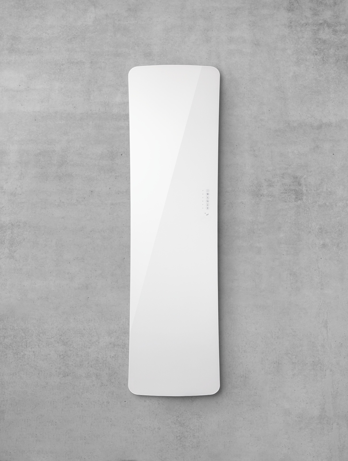 Zehnder Electric Folio Vertical radiator. 1796mm x 740mm. White (RAL9016)  finish. | Radiators.co.uk