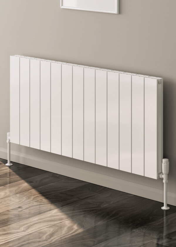 Reina Casina Aluminium Radiator - 600 X 1230 White Double