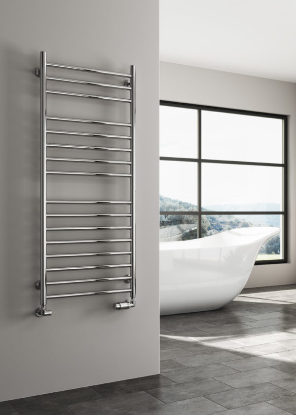 Reina Luna 350 X 720  Flat Stainless Steel Towel Rail