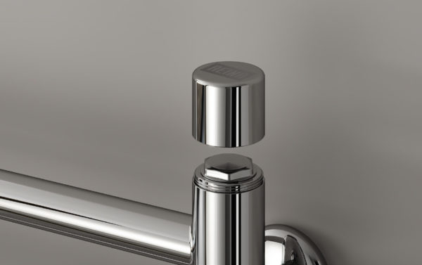 Reina Luna 350 X 720  Flat Stainless Steel Towel Rail - Image 3