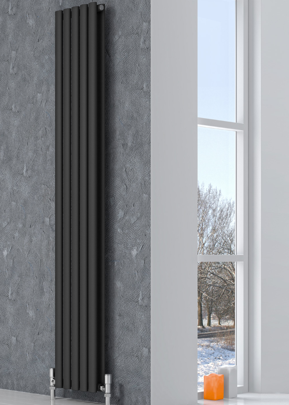Reina Neva Designer Radiator - 1500 X 236 Double Bespoke Colour | Radiators .co.uk