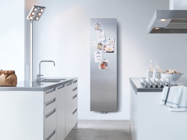 Zehnder Arteplano Premium radiator. 1813mm x 305mm. Anodised Aluminium finish.