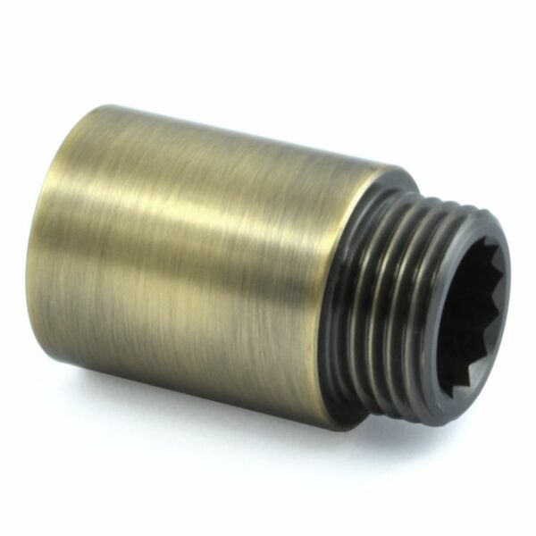 West Radiators 30mm Rigid Radiator Valve Extensions 1/2 inch BSP - Antique Brass