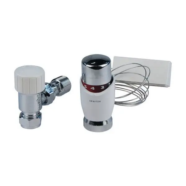 Drayton Trv 4 Angled 15 Mm & 2M Remote Sensor | Radiators.co.uk