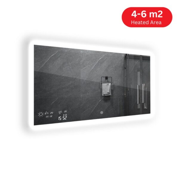 Infrared Group 350W Solstice Back-Lit Infrared Smart Mirrored Panel (595mm x 995mm x 22mm)